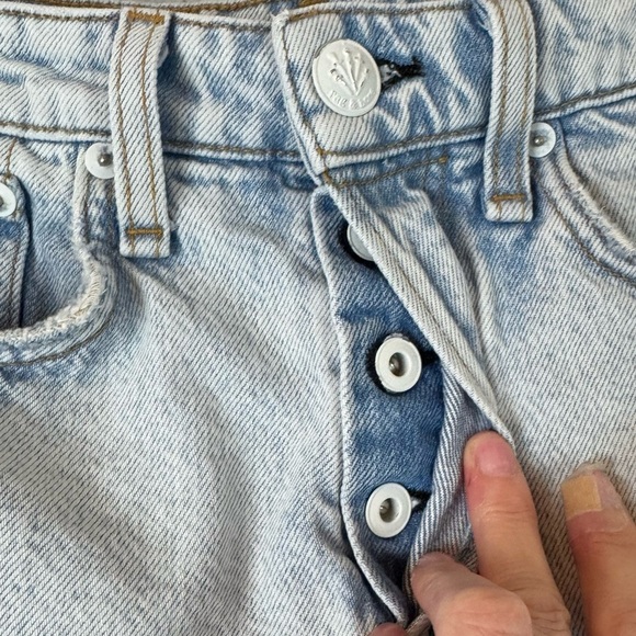 Rag & Bone New York Womens Size 25 Maya High Rise Midi Short 100% Cotton Raw Hem - Picture 5 of 12